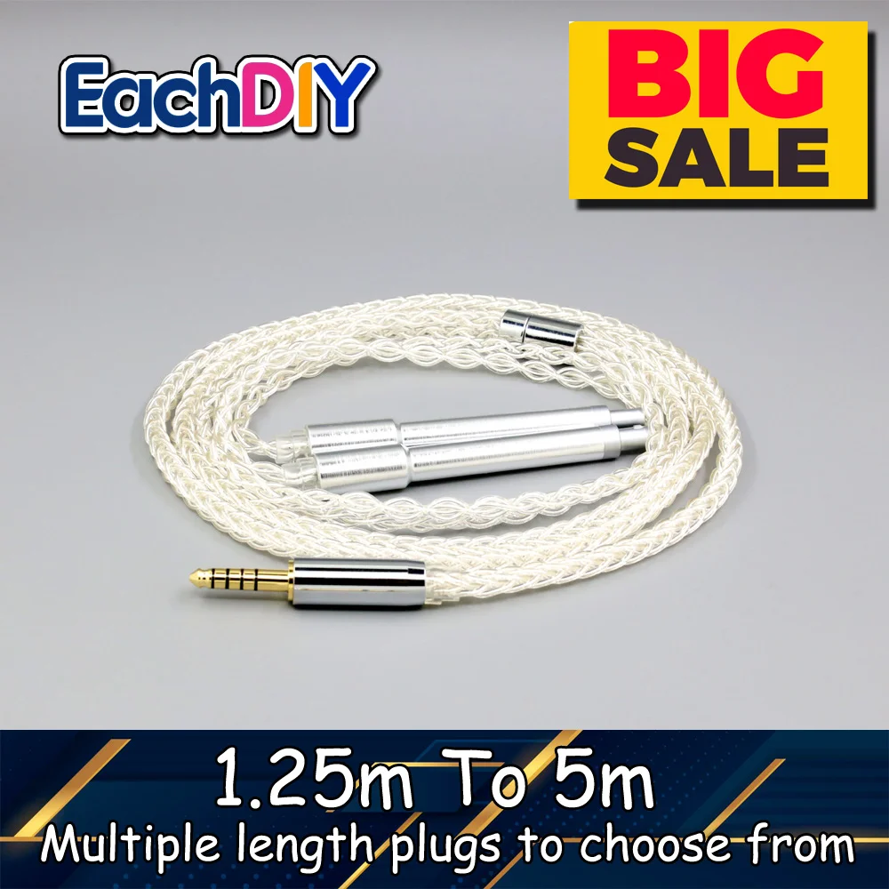 8 Core 99% 7n Pure Silver Palladium Earphone Cable For T+A (Theory + Application) Solitaire P P-SE Headphone LN008955
8 Core 99% 7n Pure Silver Palladium Earphone Cable For T+A (Theory + Application) Solitaire P P-SE Headphone LN008955