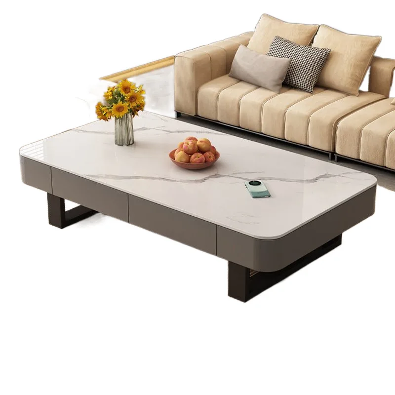 New light luxury modern coffee table household small apartment living room thickened storage square minimalist rock
New light luxury modern coffee table household small apartment living room thickened storage square minimalist rock