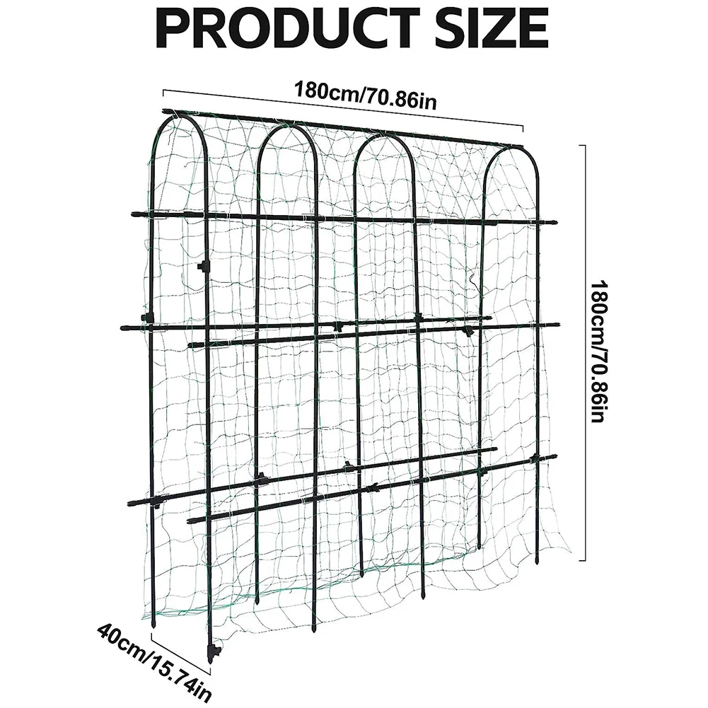 Garden Cucumber Trellis Climbing Arch Plants Support Detachable Outdoor U-Frame Trellis Vine Stand for Vegetable Fruit Flower
Garden Cucumber Trellis Climbing Arch Plants Support Detachable Outdoor U-Frame Trellis Vine Stand for Vegetable Fruit Flower