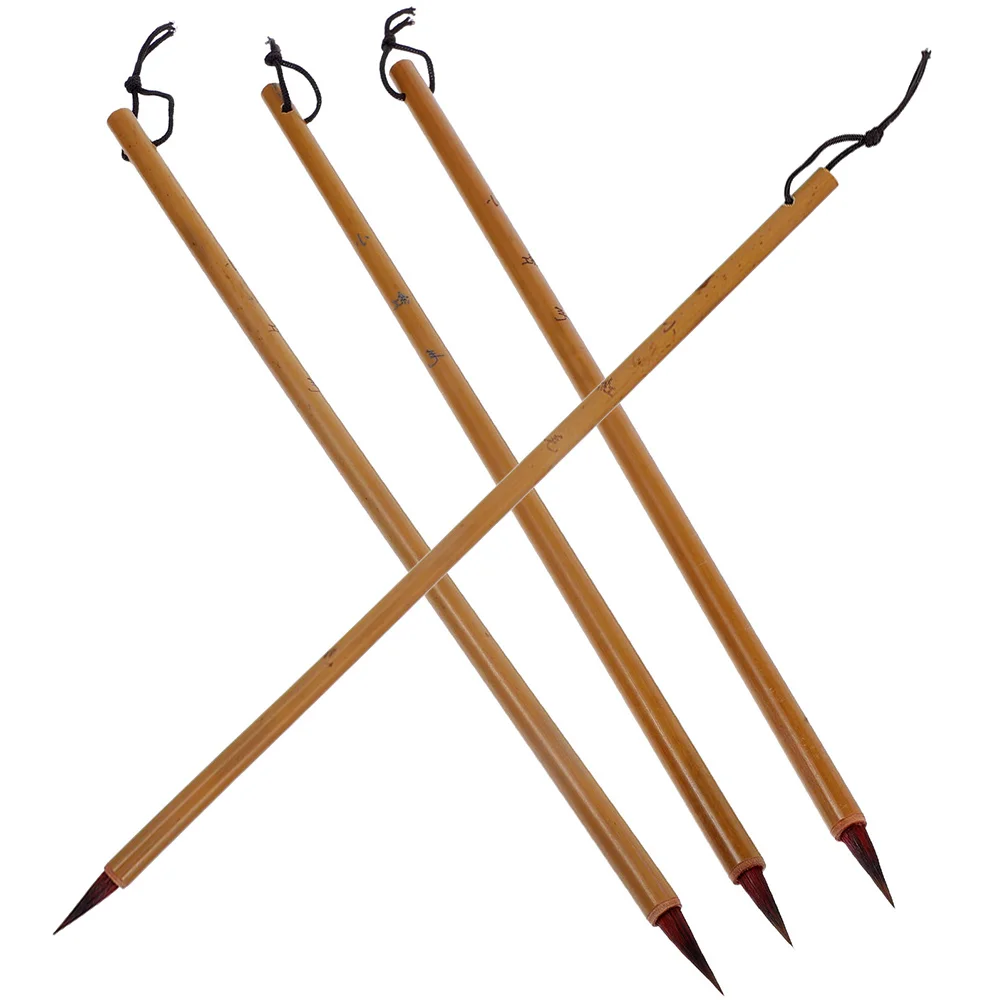4 Pcs Decor Copying Small Regular Script Drawing Brush Portable Retro Bamboo Pole
4 Pcs Decor Copying Small Regular Script Drawing Brush Portable Retro Bamboo Pole