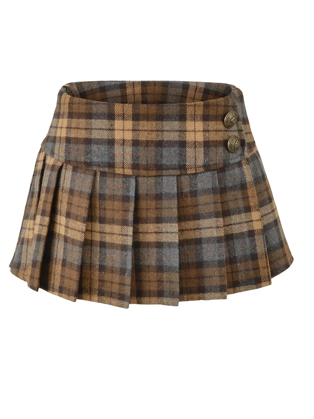 Женская ультракороткая плиссированная юбка А-силуэта с высокой талией в клетку, винтажная, облегающая, с эффектом похудения
Женская ультракороткая плиссированная юбка А-силуэта с высокой талией в клетку, винтажная, облегающая, с эффектом похудения