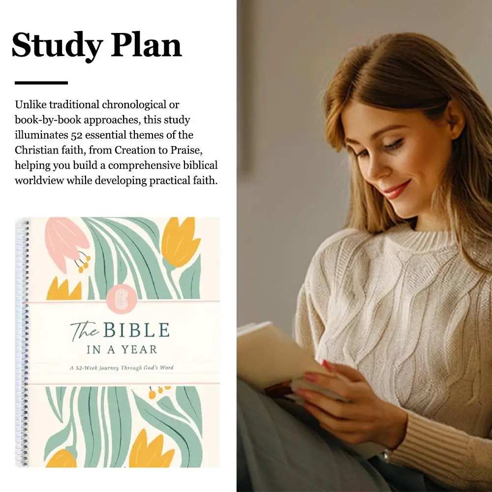 Библия в год: блокнот для помощи при чтении на 52 недели. План чтения из алокаты. План для чтения тщательно изготовленной Библии.
Библия в год: блокнот для помощи при чтении на 52 недели. План чтения из алокаты. План для чтения тщательно изготовленной Библии.