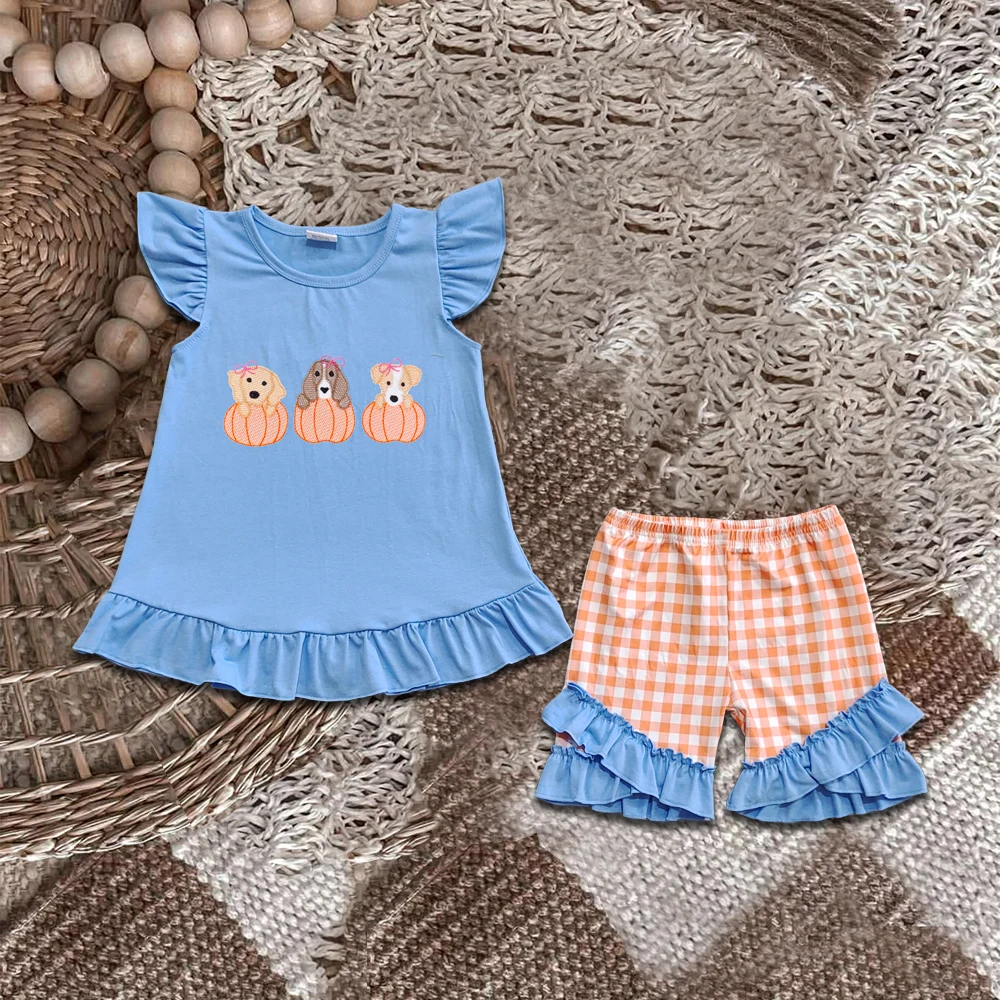 z814-20 GSSO2700 Pre-sale Wholesale Boutique kids clothes girl Halloween embroidery shorts Set Autumn clothing baby girl clothes
z814-20 GSSO2700 Pre-sale Wholesale Boutique kids clothes girl Halloween embroidery shorts Set Autumn clothing baby girl clothes