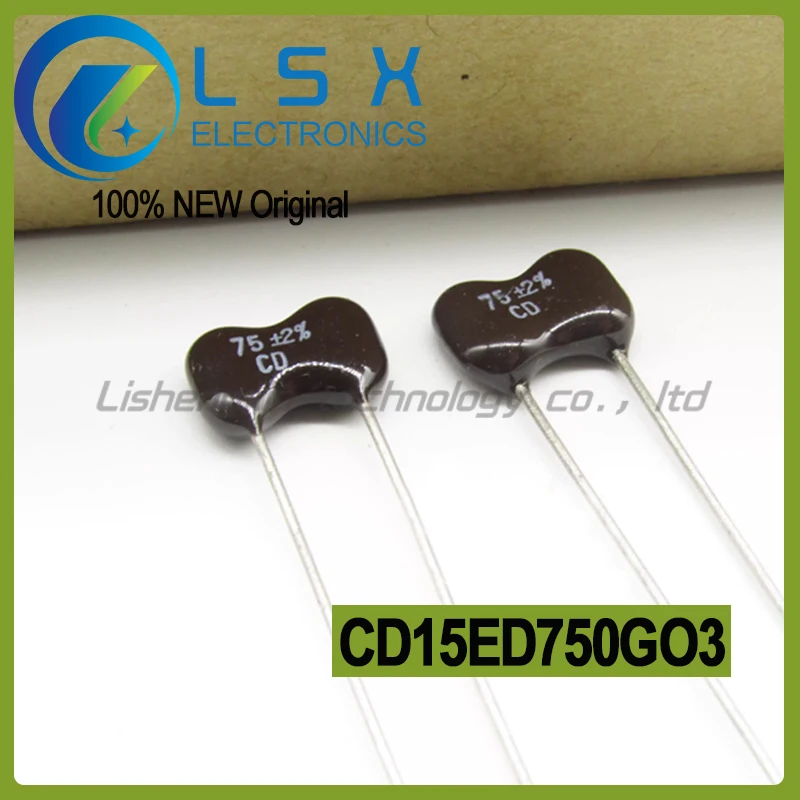 10 шт. CD15ED750GO3 500V75PF 2% конденсатор для пирсинга серебряной слюды
10 шт. CD15ED750GO3 500V75PF 2% конденсатор для пирсинга серебряной слюды