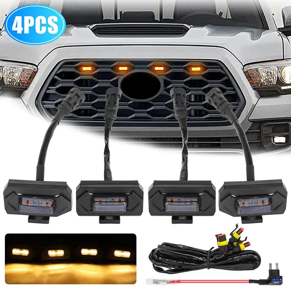 4pcs Car LED Grille Light Plug Play Automotive Width Light Ip67 Waterproof Compatible For Sport Off-road
4pcs Car LED Grille Light Plug Play Automotive Width Light Ip67 Waterproof Compatible For Sport Off-road