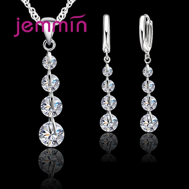 Romantic 925 Sterling Silver Link Chain Crystal Pendant Necklace Jewelry Set For Women Earrings Wedding Jewelry Sets
Romantic 925 Sterling Silver Link Chain Crystal Pendant Necklace Jewelry Set For Women Earrings Wedding Jewelry Sets