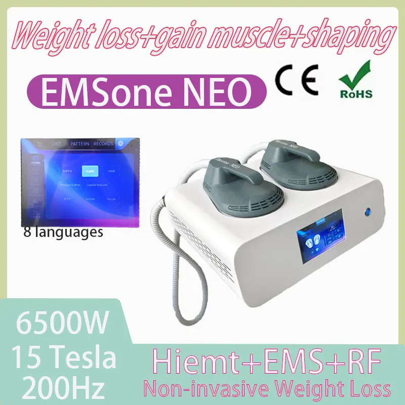 EMS muscle stimulator shaping machine 6500W 15 Tesla RF technology degreaser EMSone NEO shaping machine
EMS muscle stimulator shaping machine 6500W 15 Tesla RF technology degreaser EMSone NEO shaping machine