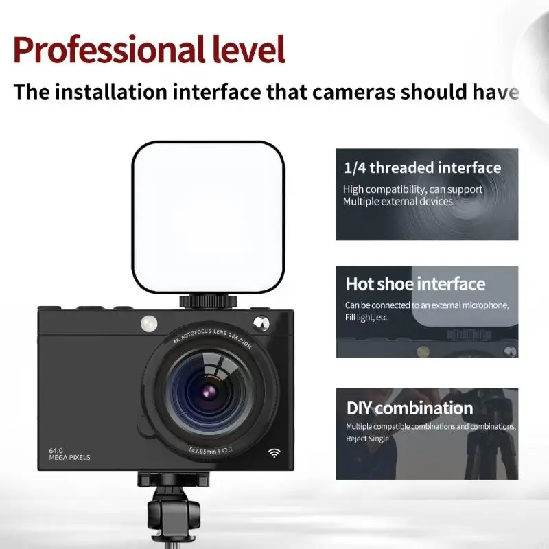 U75B Advanced 4K Video Camera 64MP Качественная визуализация Wi -Fi Включите камеру для наружного
U75B Advanced 4K Video Camera 64MP Качественная визуализация Wi -Fi Включите камеру для наружного