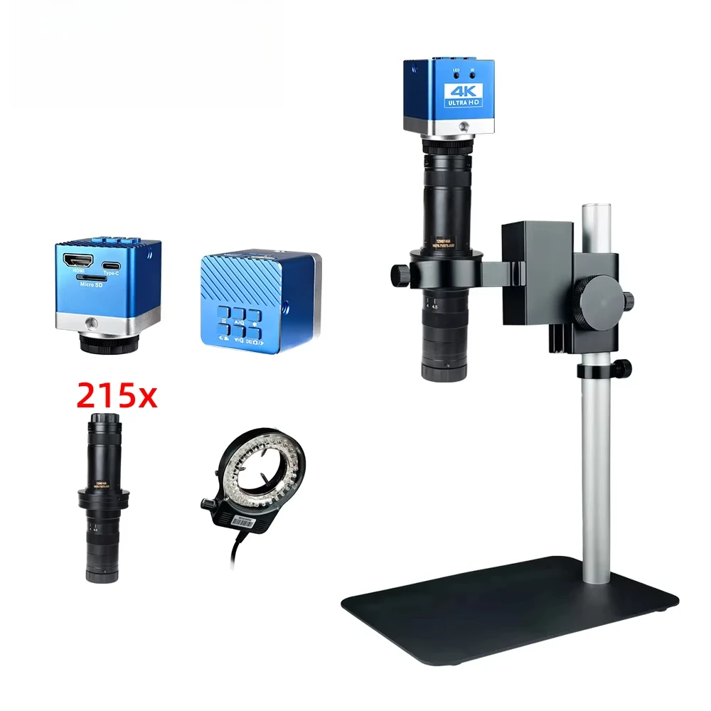 YIZHAN 4K 60MP USB Microscope Camera 215X With HD-MI/USB Output For Macro Shooting Coin Stamp Inspection Industrial PCB Repair
YIZHAN 4K 60MP USB Microscope Camera 215X With HD-MI/USB Output For Macro Shooting Coin Stamp Inspection Industrial PCB Repair