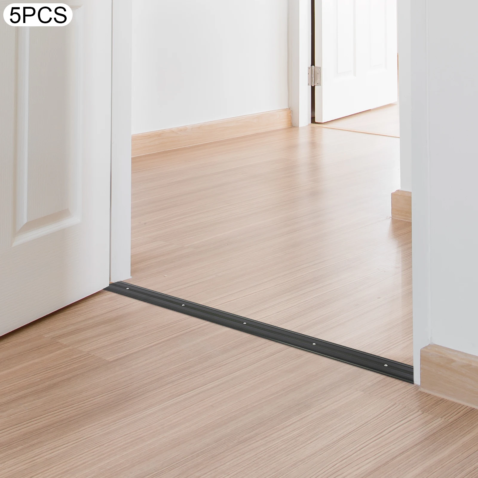 5pcs Black Aluminum Alloy Floor Transition Strips 90*6*1cm/35.43*2.36*0.39 in Metal Door Threshold for Joining Floor Gaps
5pcs Black Aluminum Alloy Floor Transition Strips 90*6*1cm/35.43*2.36*0.39 in Metal Door Threshold for Joining Floor Gaps
