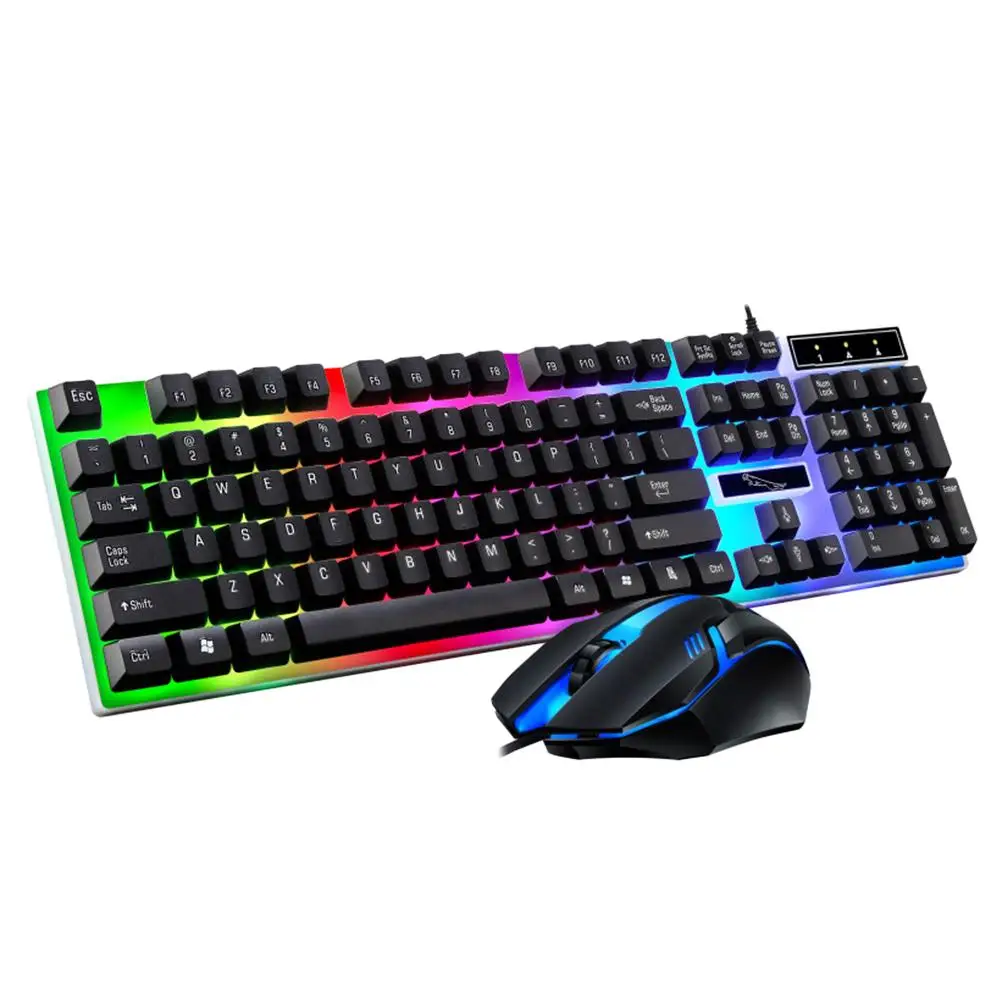 Wired Keyboard Mouse Set USB Gaming Computer Accessories Black LED Backlight Ergonomic Draining Holes Long Lasting Floating
Wired Keyboard Mouse Set USB Gaming Computer Accessories Black LED Backlight Ergonomic Draining Holes Long Lasting Floating