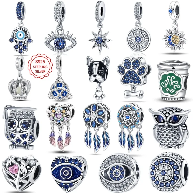 100% Sterling Silver 925 Evil Eye Pendant Bead, Fits Original Bracelet, Exquisite DIY Jewelry Gift for Women's Birthday Parties
100% Sterling Silver 925 Evil Eye Pendant Bead, Fits Original Bracelet, Exquisite DIY Jewelry Gift for Women's Birthday Parties
