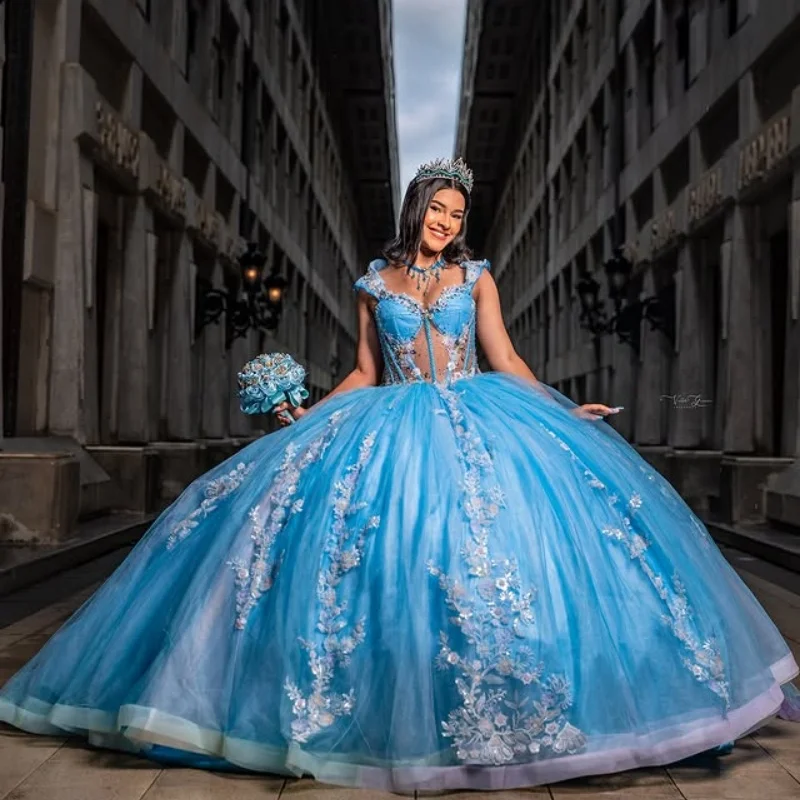 Синее платье Quinceanera по индивидуальному заказу, тюлевая аппликация, цветок, драгоценный камень, кристалл, кружево, платья de 15, Quinceanera
Синее платье Quinceanera по индивидуальному заказу, тюлевая аппликация, цветок, драгоценный камень, кристалл, кружево, платья de 15, Quinceanera