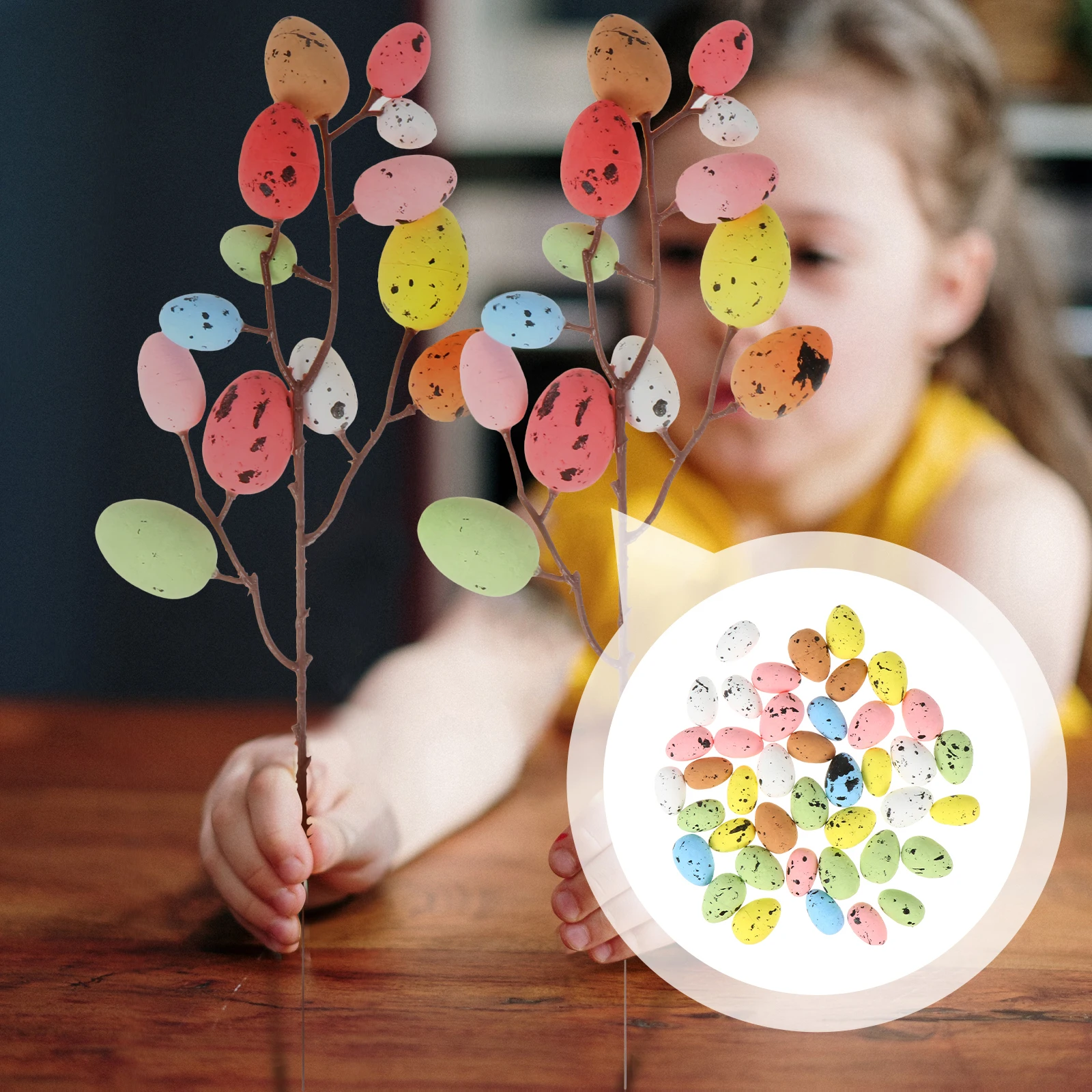 40pcs Eggs Foams Decoration Simulation Ornament Spotted Easter Egg Toy Simulation Egg Lifelike Craft Festival DIY
40pcs Eggs Foams Decoration Simulation Ornament Spotted Easter Egg Toy Simulation Egg Lifelike Craft Festival DIY