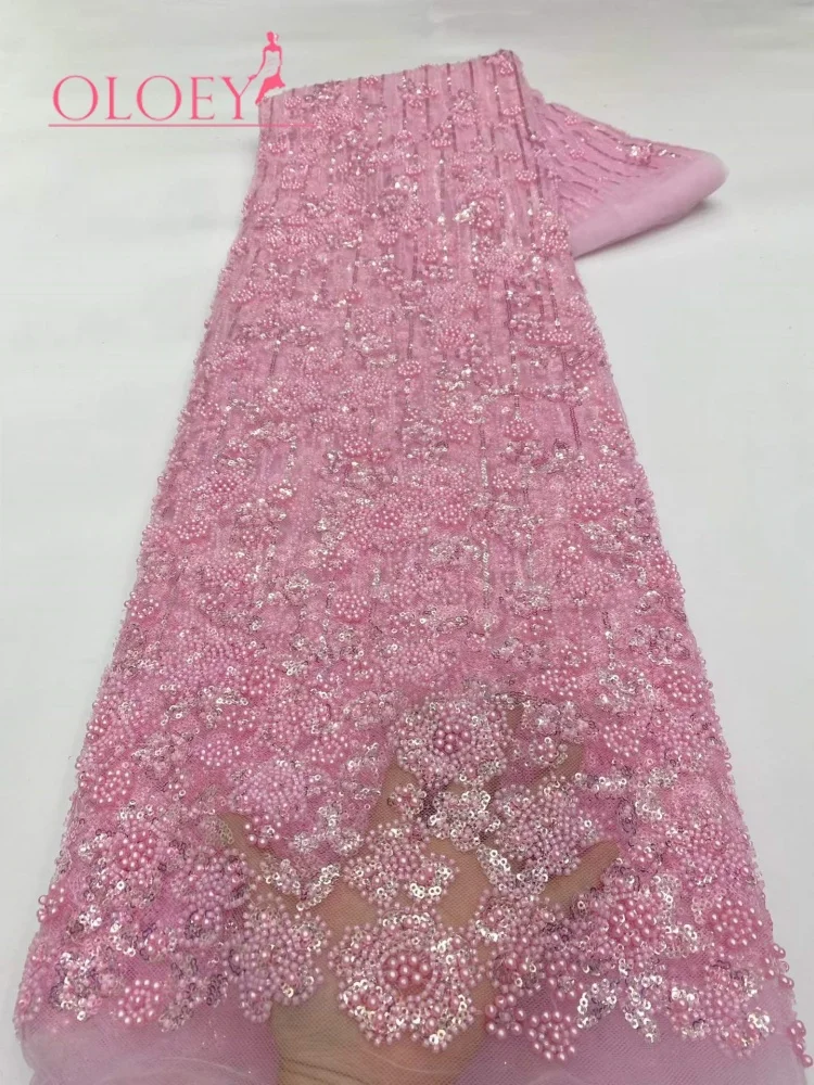 OLOEY African Sequins Beaded Lace Fabric 2026 New Style Nigerian Groom Embroidery Tulle Lace For Bridal Wedding Dress
OLOEY African Sequins Beaded Lace Fabric 2026 New Style Nigerian Groom Embroidery Tulle Lace For Bridal Wedding Dress