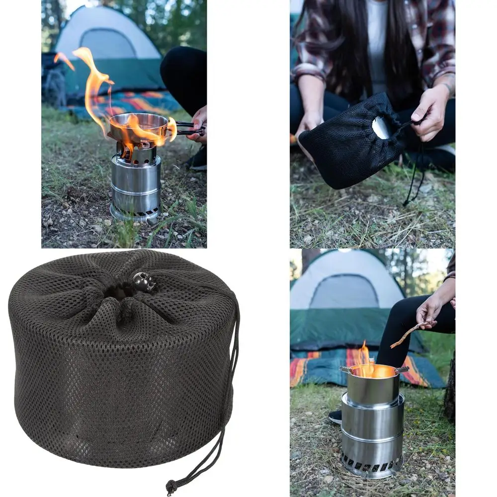 Portable Extra Large Stainless Steel Wood Burning Stove for Camping, Hiking, Picnics & BBQ
Portable Extra Large Stainless Steel Wood Burning Stove for Camping, Hiking, Picnics & BBQ