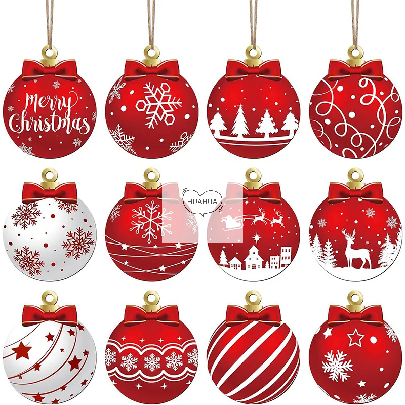 12Pcs Wooden Christmas Tree Ornaments Set Christmas Window Door Ornaments Home Xmas New Year Decoration
12Pcs Wooden Christmas Tree Ornaments Set Christmas Window Door Ornaments Home Xmas New Year Decoration