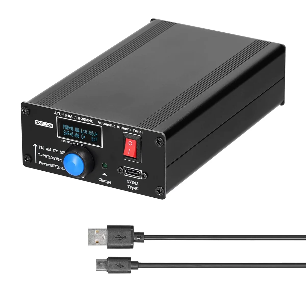 ATU-10-0A Shortwave Automatic Antenna Tuner 20W 1.8-30MHz Shortwave Power Meter Standing Waves Meter
ATU-10-0A Shortwave Automatic Antenna Tuner 20W 1.8-30MHz Shortwave Power Meter Standing Waves Meter