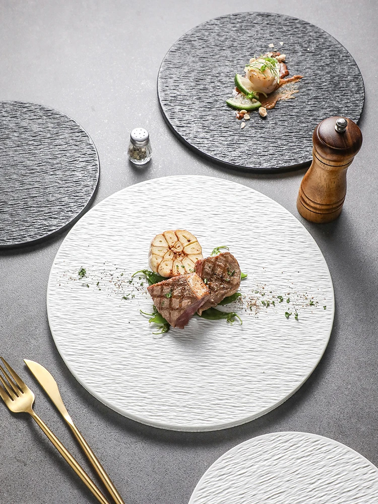 Creative Cerc Plate round Flat Dert Plate Steak Dinnerware High-End Sensation Serving Tray Nordic Sle Pure Color
Creative Cerc Plate round Flat Dert Plate Steak Dinnerware High-End Sensation Serving Tray Nordic Sle Pure Color
