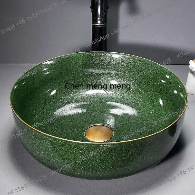 Современная элитная зеленая керамическая раковина для ванной комнаты, креативный умывальник для дома, умывальник для установки над столешницей
Современная элитная зеленая керамическая раковина для ванной комнаты, креативный умывальник для дома, умывальник для установки над столешницей