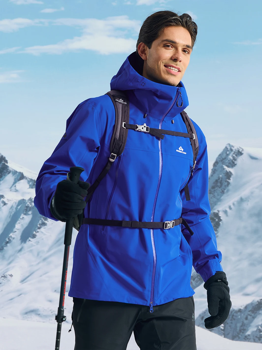 Pioneer Camp Men's Rain Jacket Waterproof with Hood Sporty Waterproof Cycling Jacket with Wind Protection For Hiking Skiing
Pioneer Camp Men's Rain Jacket Waterproof with Hood Sporty Waterproof Cycling Jacket with Wind Protection For Hiking Skiing