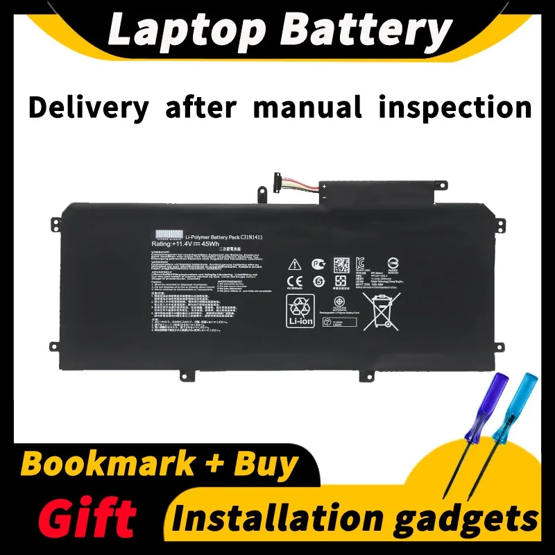 Аккумулятор для ноутбука ASUS Zenbook UX305F/C/CA/FA U305F U305L/FA/CA C31N1411 11,4 в 45 Вт/ч 3830 мАч
Аккумулятор для ноутбука ASUS Zenbook UX305F/C/CA/FA U305F U305L/FA/CA C31N1411 11,4 в 45 Вт/ч 3830 мАч