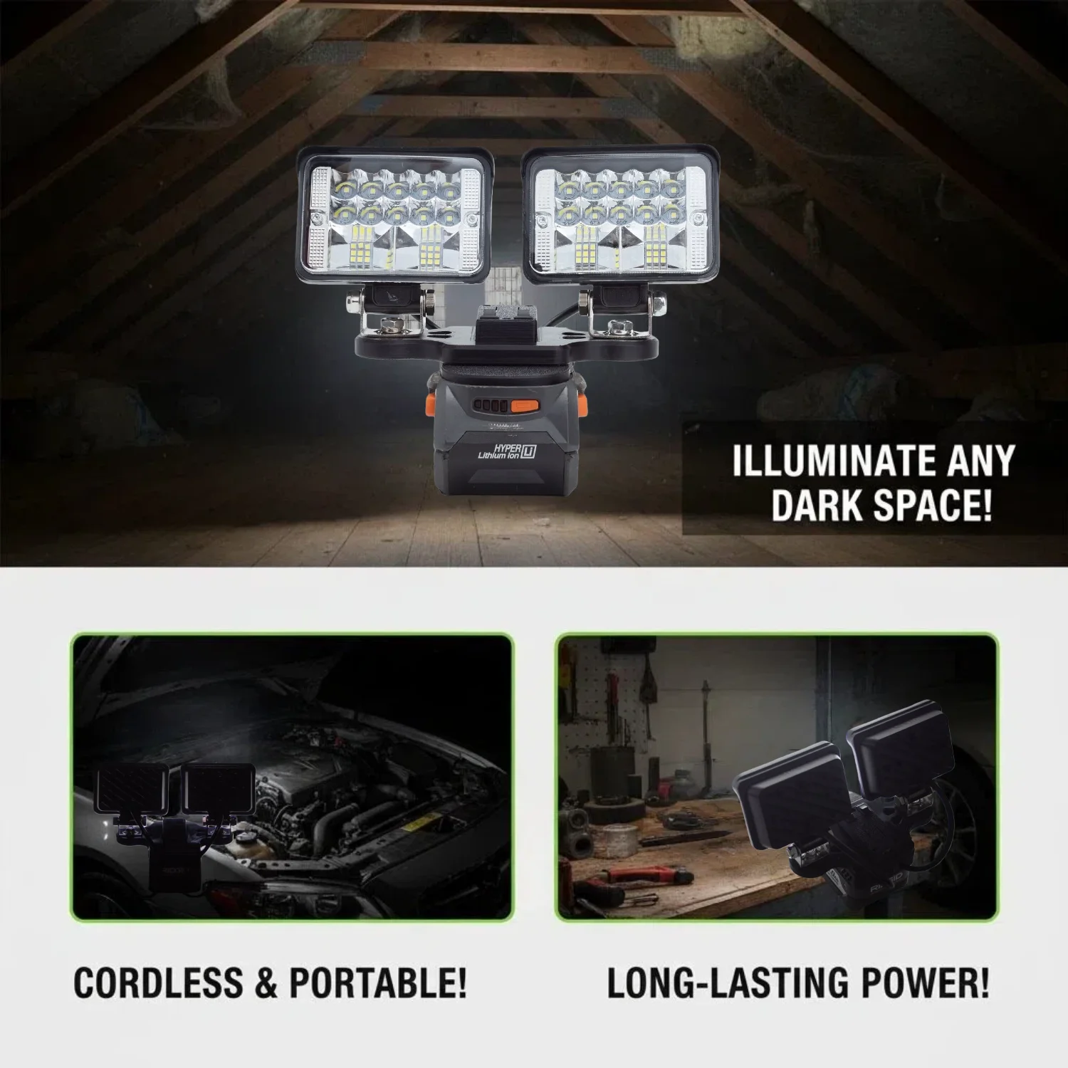 Светодиодный рабочий фонарь для аккумуляторов RIDGID AEG 18V Li-ion, используемый для кемпинга на открытом воздухе, рыбалки, обслуживания оборудования, осветительных приборов
Светодиодный рабочий фонарь для аккумуляторов RIDGID AEG 18V Li-ion, используемый для кемпинга на открытом воздухе, рыбалки, обслуживания оборудования, осветительных приборов