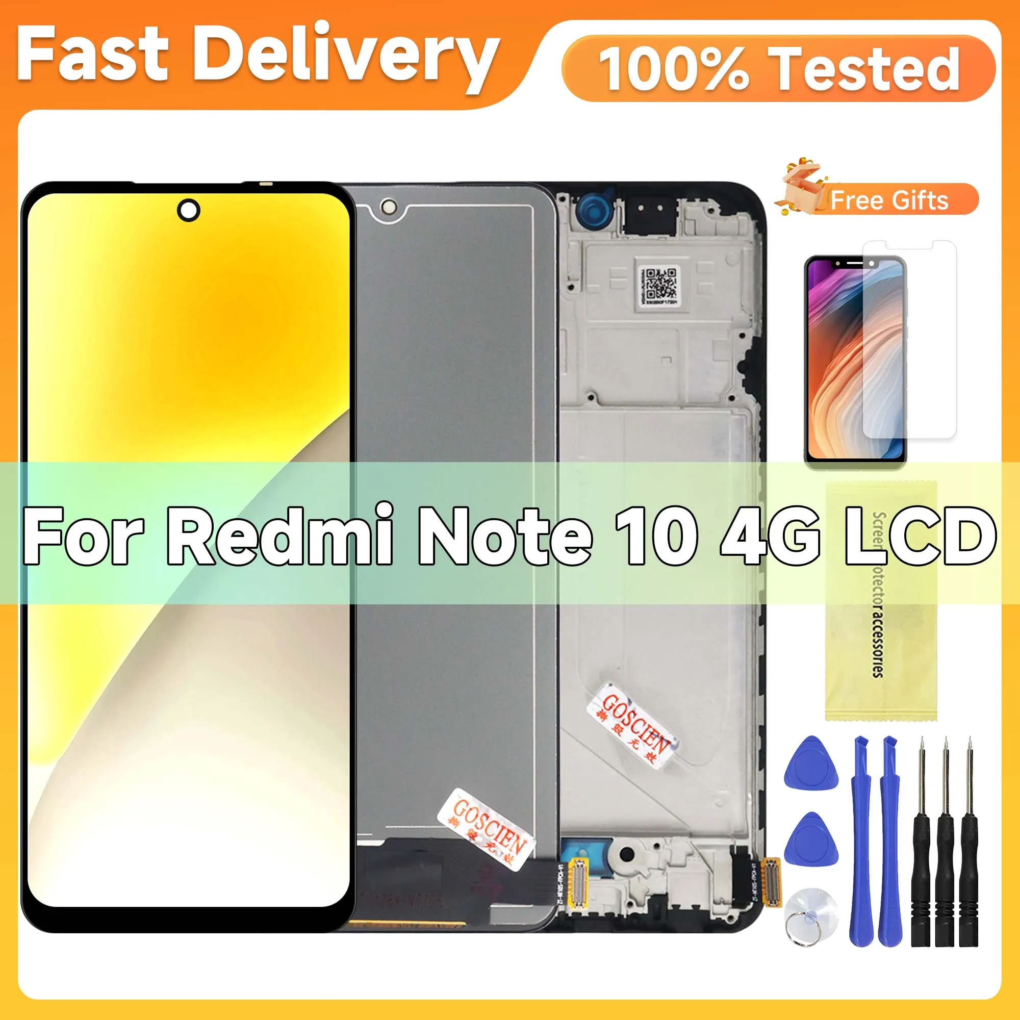 6.43" Display Screen For Xiaomi Redmi Note 10 4G 10S LCD Display Touch Screen Digitizer For Redmi Note 10S M2101K7AI M2101K7BG
6.43" Display Screen For Xiaomi Redmi Note 10 4G 10S LCD Display Touch Screen Digitizer For Redmi Note 10S M2101K7AI M2101K7BG