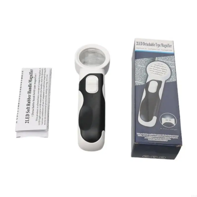 Glass with Light, Magnifier 16X Handhelds Illuminated Light Magnifier with 2 LED Light for Senior
Glass with Light, Magnifier 16X Handhelds Illuminated Light Magnifier with 2 LED Light for Senior