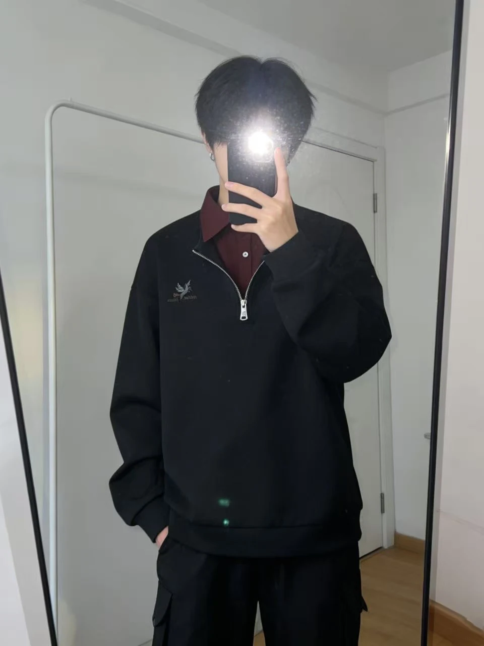 Embroidered Long Sve irt Men's College Preppy irt Collar Sweatirt Spor Casual Top Zipper f Open Sle
Embroidered Long Sve irt Men's College Preppy irt Collar Sweatirt Spor Casual Top Zipper f Open Sle