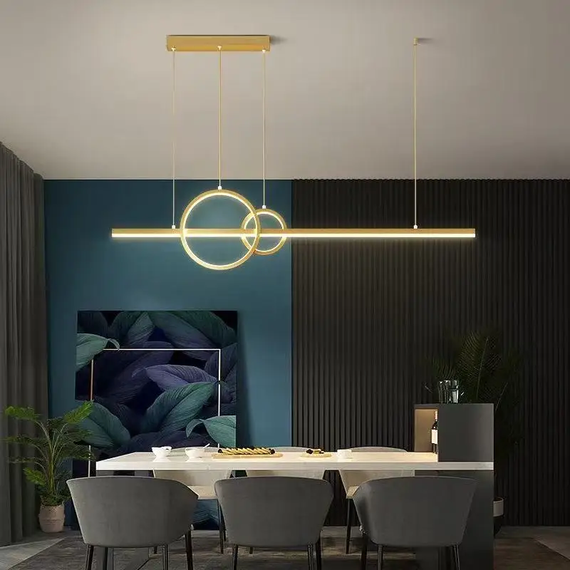 Restaurant chandelier modern minimalist LED dining room table lamp Nordic industrial style strip lamp minimalist office lighting
Restaurant chandelier modern minimalist LED dining room table lamp Nordic industrial style strip lamp minimalist office lighting