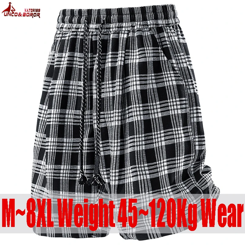 Plus Size 6XL 7XL 8XL Bermuda Masculina Men Summer Casual Plaid Short Homme Board Shorts Male Gym Joggers Sports Running Shorts
Plus Size 6XL 7XL 8XL Bermuda Masculina Men Summer Casual Plaid Short Homme Board Shorts Male Gym Joggers Sports Running Shorts
