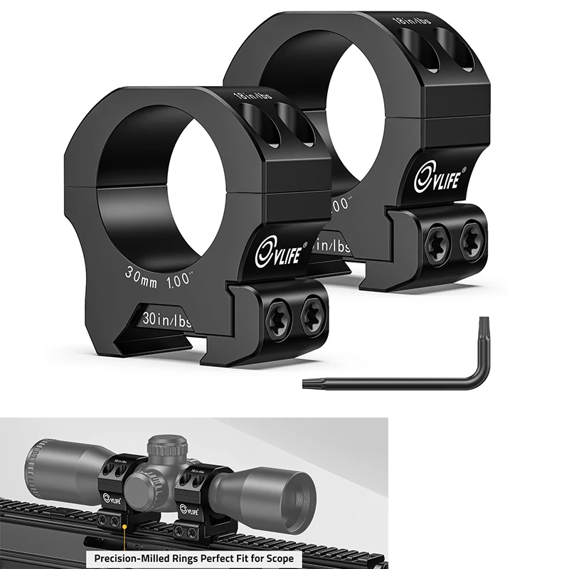 CVLIFE Rifle Scope Rings Riflescope Mount Compatible with Picatinny Rails and More 2 Pieces Aluminum Easy install
CVLIFE Rifle Scope Rings Riflescope Mount Compatible with Picatinny Rails and More 2 Pieces Aluminum Easy install