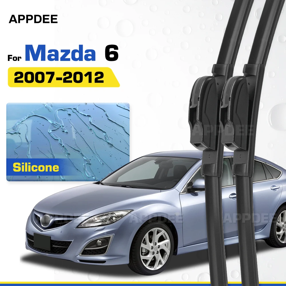 Silicone & Rubber LHD&RHD Front Wiper Blades Set For Mazda 6 GH1 MK2 2007-2012 Coated Windshield Windscreen Window Brushes
Silicone & Rubber LHD&RHD Front Wiper Blades Set For Mazda 6 GH1 MK2 2007-2012 Coated Windshield Windscreen Window Brushes