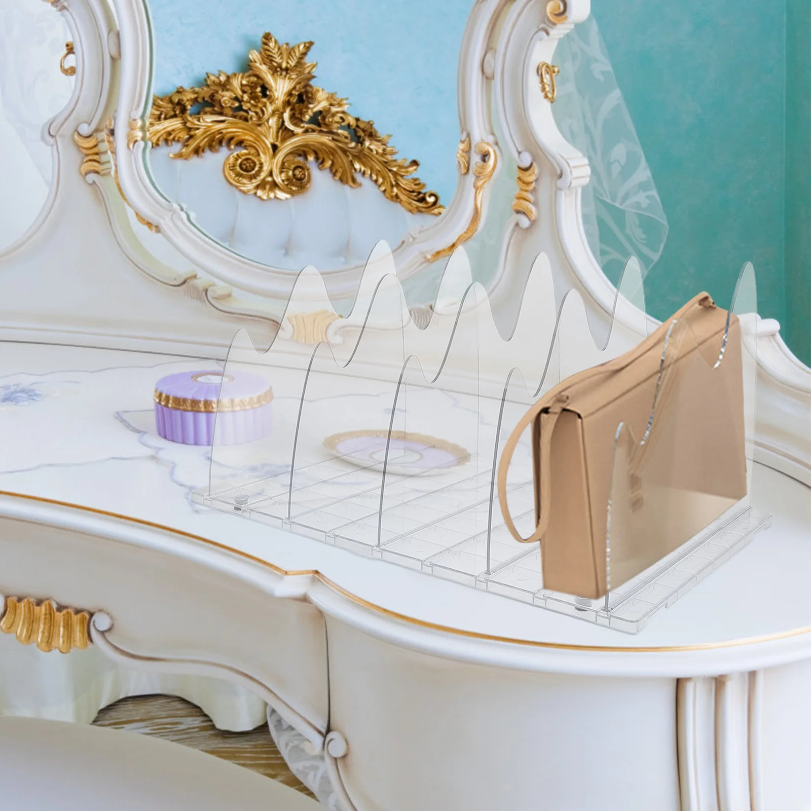 Transparent Plastic Shelf Dividers Handbag Organizer Closet Storage Box Clear Divider Multi Function Cabinet Accessory
Transparent Plastic Shelf Dividers Handbag Organizer Closet Storage Box Clear Divider Multi Function Cabinet Accessory