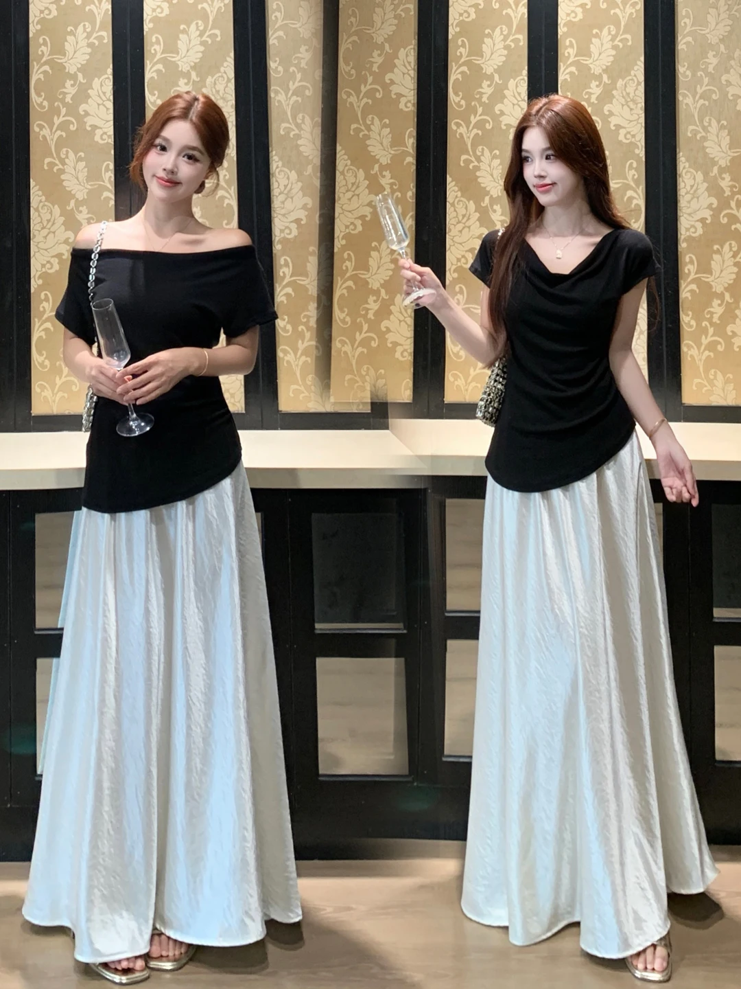 Slimming Effect Summer Outfit Large Size One Shoulder Two-Piece Set Commute Fashion Korean Style Loose Fit Short Sleeve
Slimming Effect Summer Outfit Large Size One Shoulder Two-Piece Set Commute Fashion Korean Style Loose Fit Short Sleeve