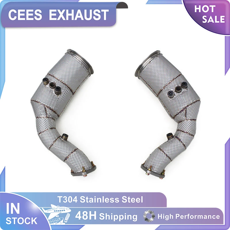 CEES in Stock Exhaust Downpipe Pipes for Lamborghini URUS 4.0T 2020-2024 Exhaust System Stainless Steel Free Flow Downpipe
CEES in Stock Exhaust Downpipe Pipes for Lamborghini URUS 4.0T 2020-2024 Exhaust System Stainless Steel Free Flow Downpipe