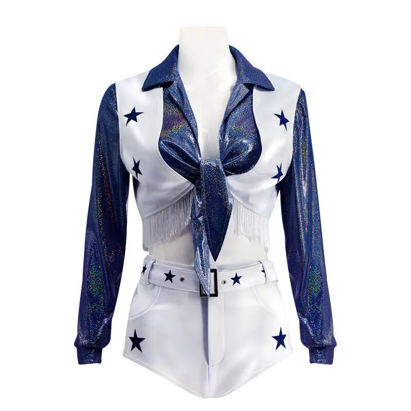 Fulujiacos Women Cosplay Shorts Set Cowboy Cheerleader Costume Star Sports Meeting Uniform
Fulujiacos Women Cosplay Shorts Set Cowboy Cheerleader Costume Star Sports Meeting Uniform