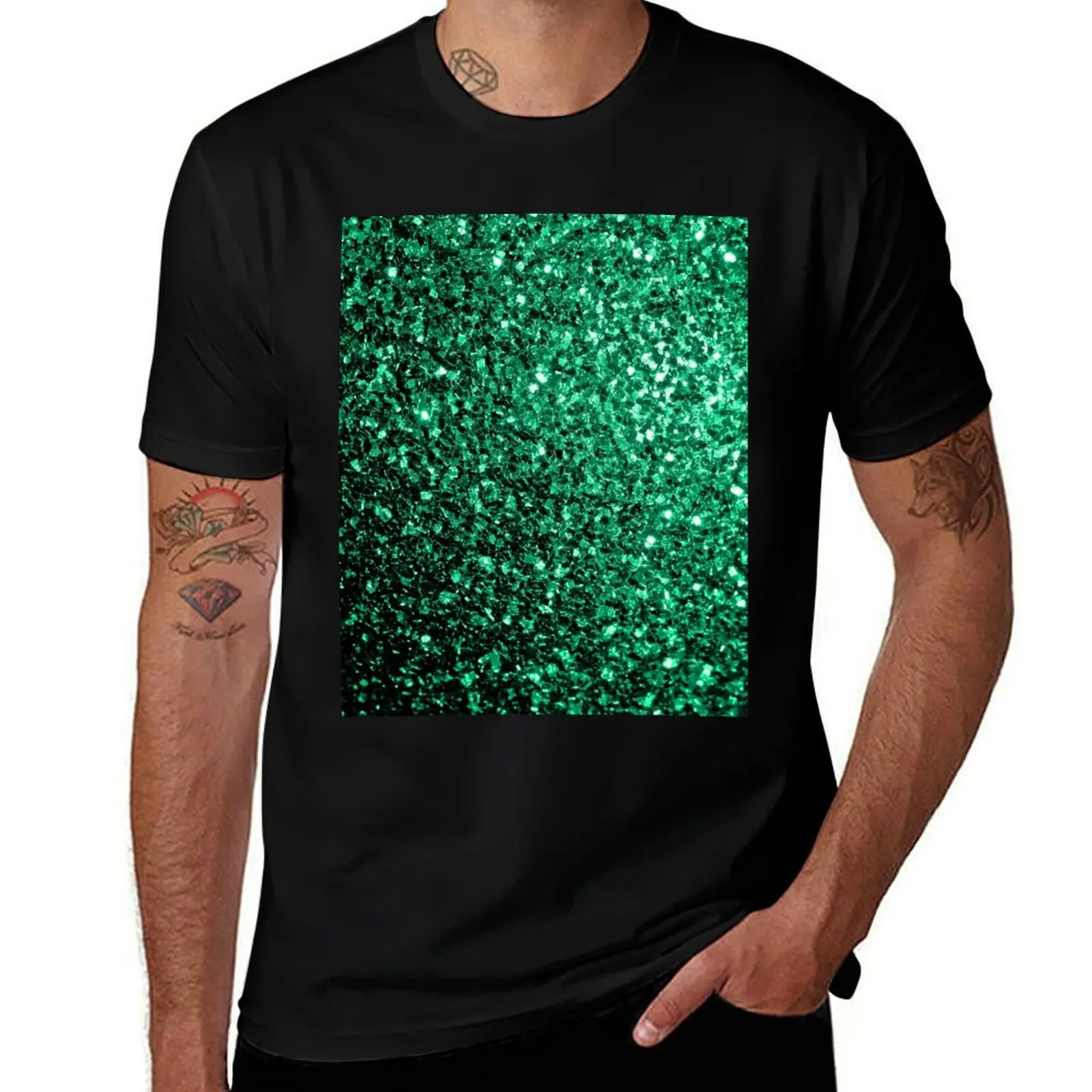 Emerald Green faux glitter sparkles (Photo of Glitter - Not Reflective) T-Shirt
Emerald Green faux glitter sparkles (Photo of Glitter - Not Reflective) T-Shirt