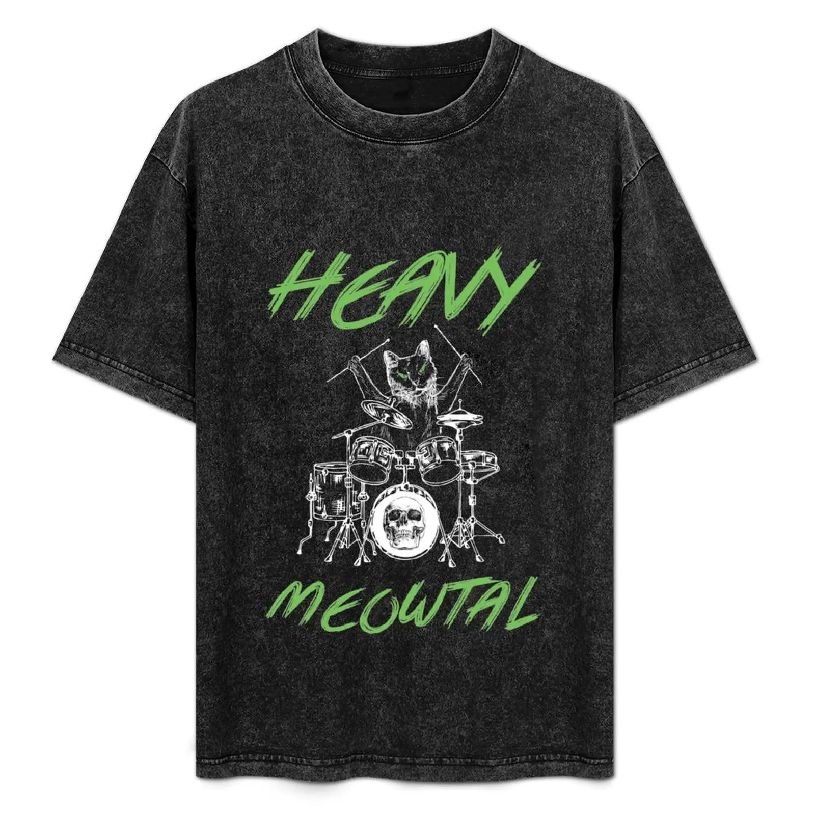 Heavy Metal / Heavy Meowtal Drummer Cat Hardrock Cat T-Shirt Casual Loose Short Sleeve Tee for Men
Heavy Metal / Heavy Meowtal Drummer Cat Hardrock Cat T-Shirt Casual Loose Short Sleeve Tee for Men
