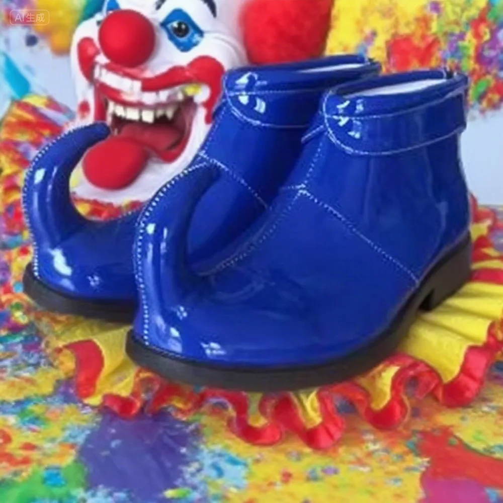 Upturned Halloween Carnival Clown Boots Funny Joker Cosplay Accessories Club Circus Shoes
Upturned Halloween Carnival Clown Boots Funny Joker Cosplay Accessories Club Circus Shoes