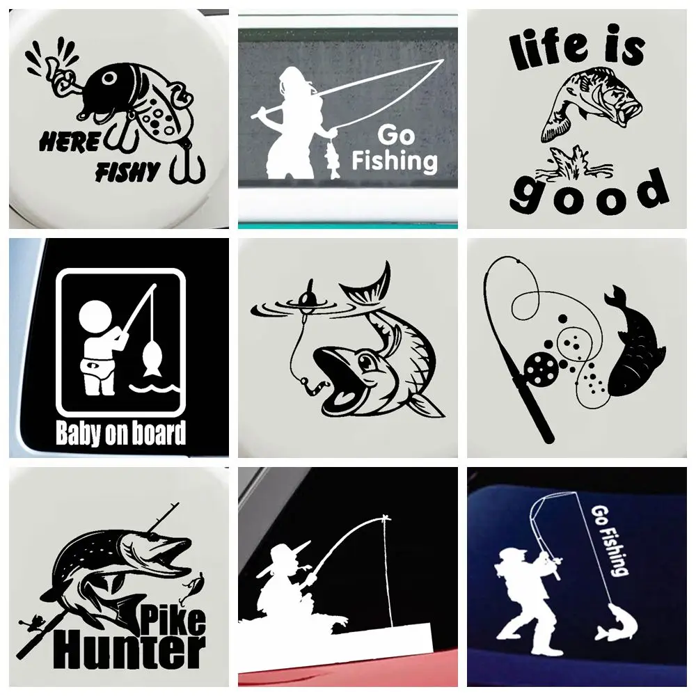 Go автомобильный стикер с рыбалкой Водонепроницаемая самоклеящаяся Съемная наклейка на крышку автомобиля
Go автомобильный стикер с рыбалкой Водонепроницаемая самоклеящаяся Съемная наклейка на крышку автомобиля