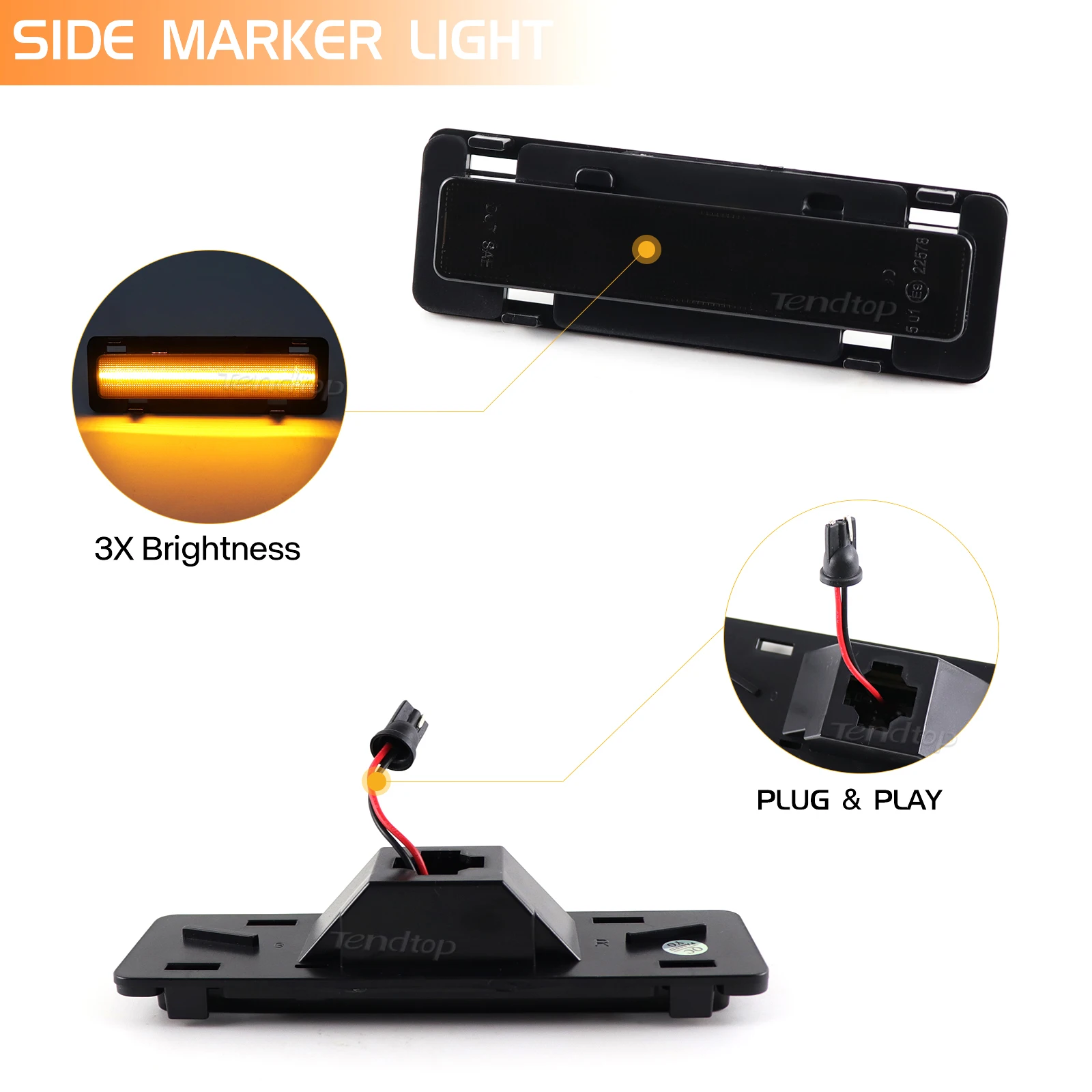 Front Bumper Fender Side Marker Light Full Amber Led Lamps For 1982-1992 Chevy Camaro Pontiac Firebird
Front Bumper Fender Side Marker Light Full Amber Led Lamps For 1982-1992 Chevy Camaro Pontiac Firebird