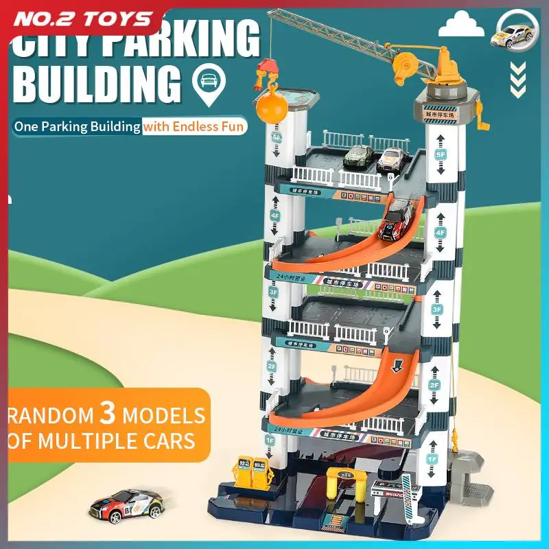 Hand-Cranked Track Parking Building Hand Lift Five-Story Parking Lot Toy with 3Pcs Mini Car Slides Rail Car Children's Toy Gift
Hand-Cranked Track Parking Building Hand Lift Five-Story Parking Lot Toy with 3Pcs Mini Car Slides Rail Car Children's Toy Gift