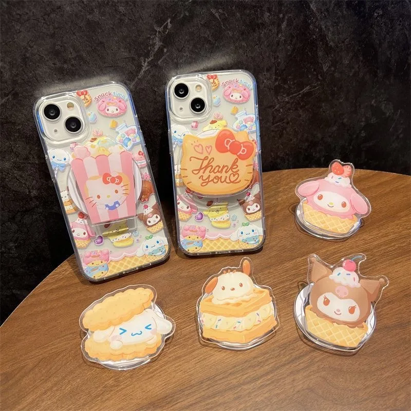 New HelloKitty Magnetic Holder Kawaii Sanrio Mobile Phone Holder Anime Desktop Retractable Cute Cartoon Portable Folding Stand
New HelloKitty Magnetic Holder Kawaii Sanrio Mobile Phone Holder Anime Desktop Retractable Cute Cartoon Portable Folding Stand