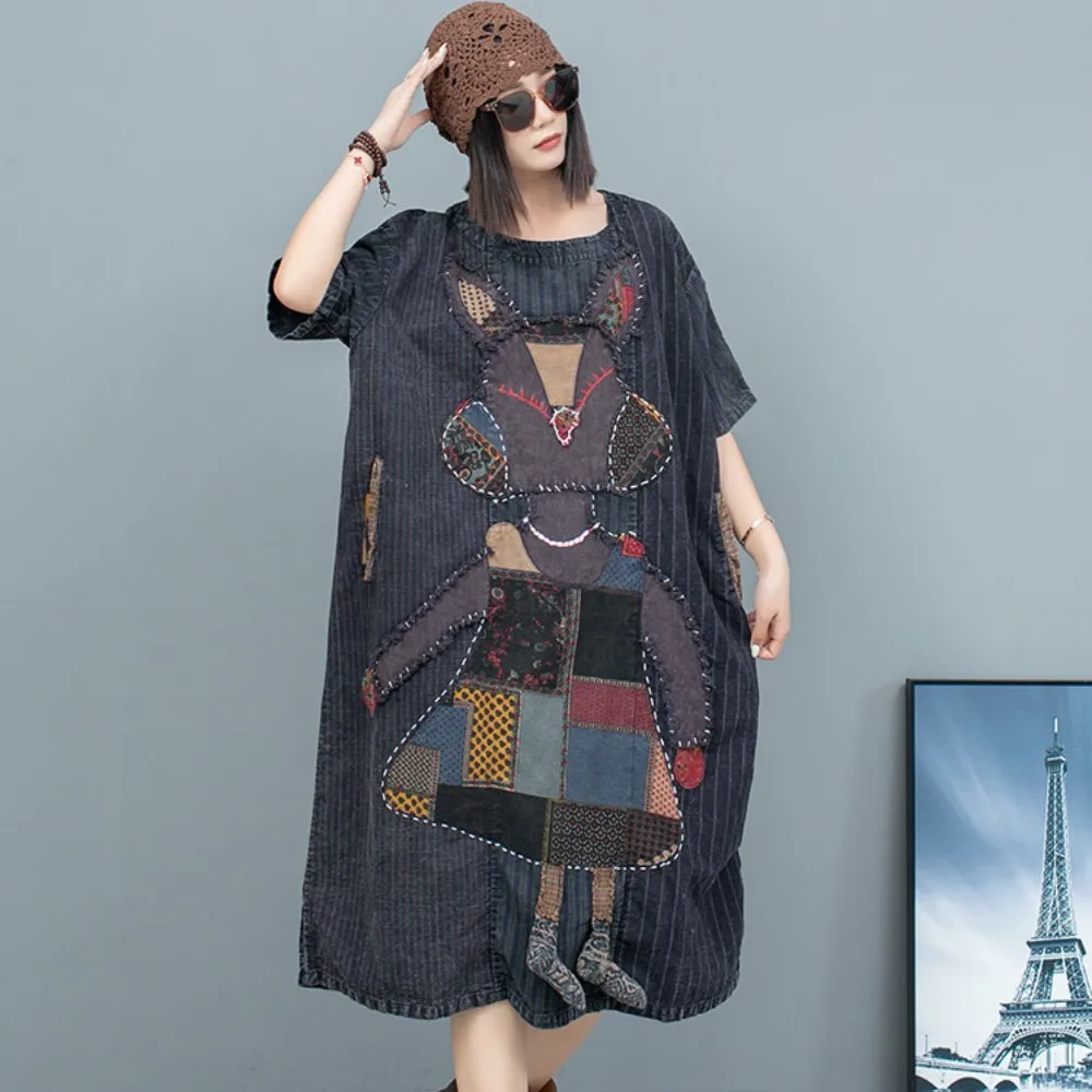 Heavy Industry Hand Embroidered Patchwork Mid Length Dress 2024 Spring Summer Round Neck Short Sleeve Dress Women LX1002
Heavy Industry Hand Embroidered Patchwork Mid Length Dress 2024 Spring Summer Round Neck Short Sleeve Dress Women LX1002