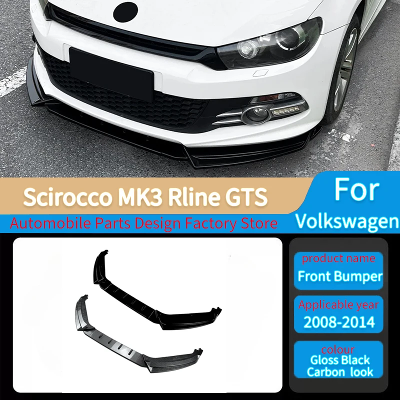 For VW Scirocco MK3 Rline GTS 2008-2014 Car Front Bumper Lip Spoiler Splitter Diffuser Retroft Cover Body Kit Tuning Accessory
For VW Scirocco MK3 Rline GTS 2008-2014 Car Front Bumper Lip Spoiler Splitter Diffuser Retroft Cover Body Kit Tuning Accessory