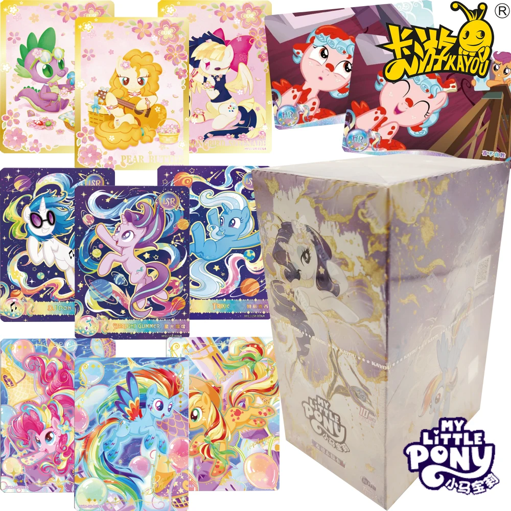 Original KAYOU My Little Pony Hobby Collection Cards Animated Character Colorful Shining Starry Sky Theme Dreamy Cards Fun Gift
Original KAYOU My Little Pony Hobby Collection Cards Animated Character Colorful Shining Starry Sky Theme Dreamy Cards Fun Gift
