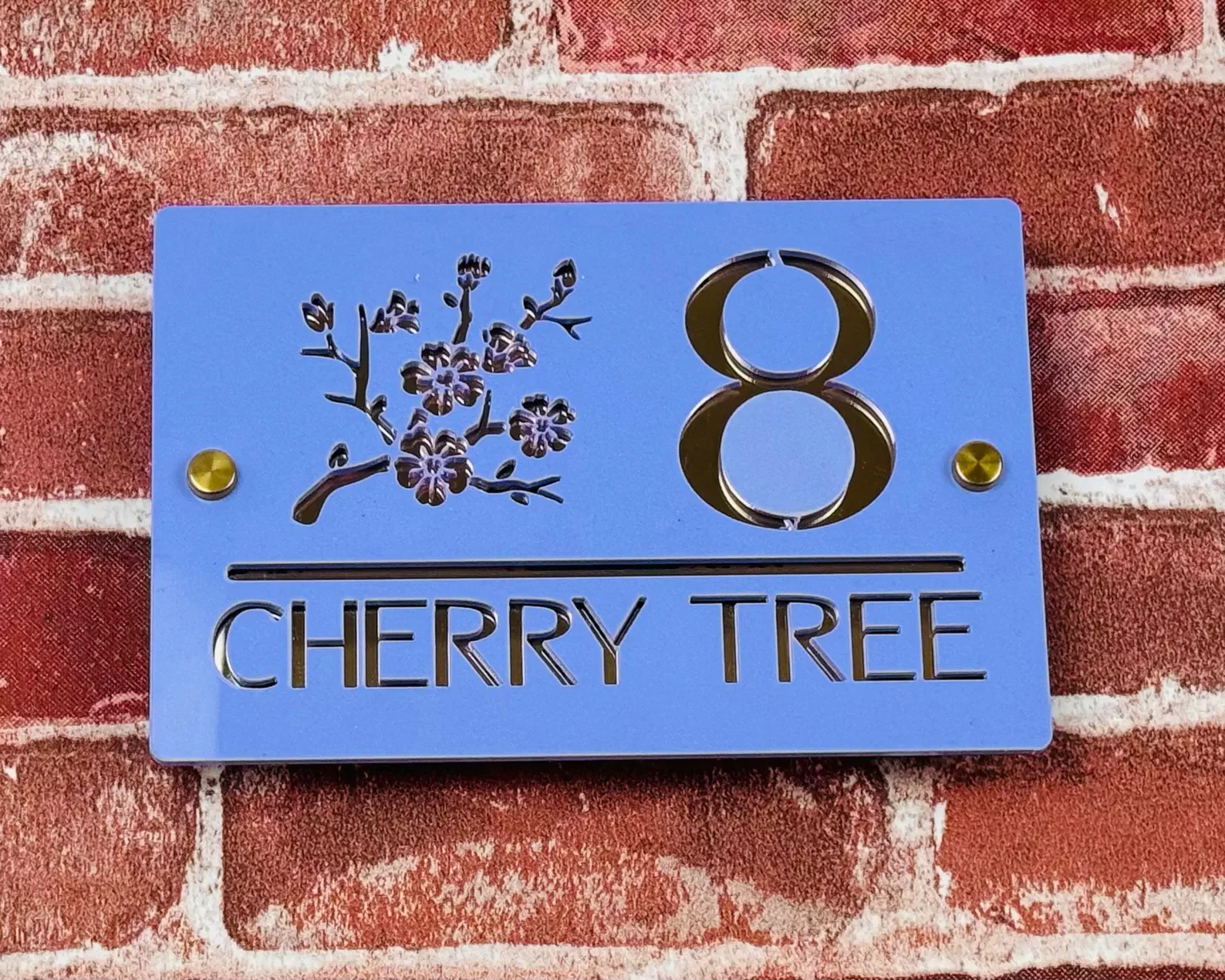 Современная акриловая дверная табличка — стильная тарелка с номером дома и именем — изысканная адресная табличка, узор вишневого дерева
Современная акриловая дверная табличка — стильная тарелка с номером дома и именем — изысканная адресная табличка, узор вишневого дерева