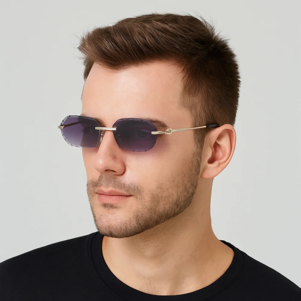 Fashion UV 400 Rimless Sunglasses Punk Square Men Sunglasses Korean Style Steampunk Driving Eyewear Streetwear
Fashion UV 400 Rimless Sunglasses Punk Square Men Sunglasses Korean Style Steampunk Driving Eyewear Streetwear